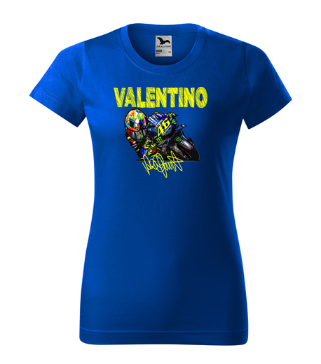 tričko VALENTINO - královská modrá  - dámské
