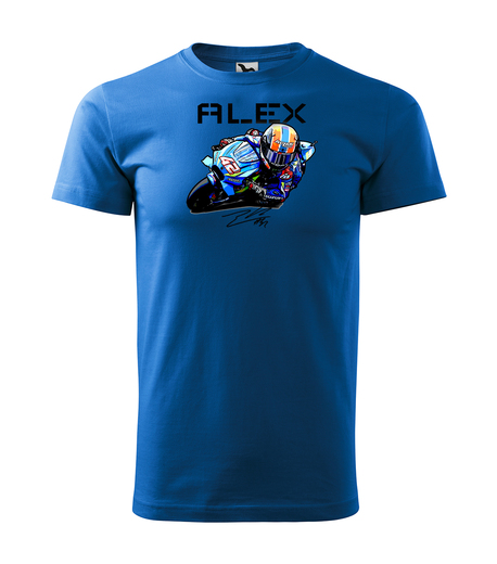 tričko Alex - azurově modrá - dětské