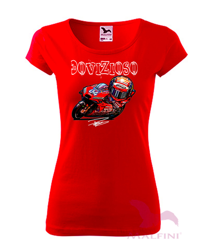 tričko DOVIZIOSO - červené - dámské