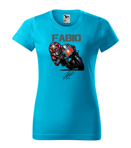 tričko Fabio- tyrkysové - dámské
