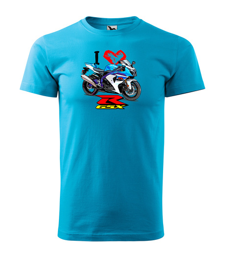 tričko GSX-R - tyrkysové