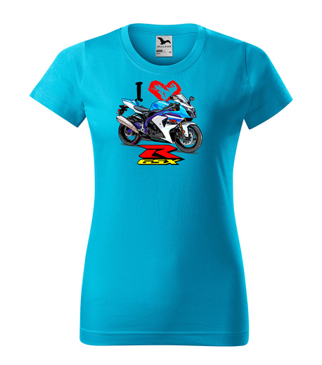 tričko GSX-R - dámské - tyrkysové