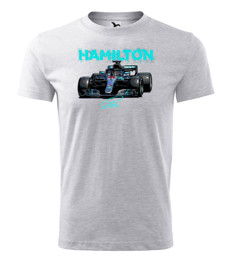tričko Hamilton- světle šedý melír