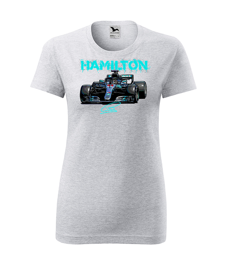 tričko Hamilton - světle šedý melír - dámské
