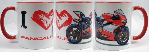 Hrnek Panigale  - červené combo