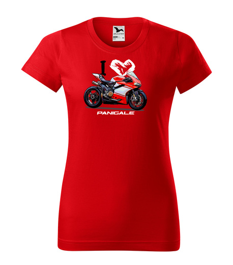 tričko PANIGALE - dámské - červené