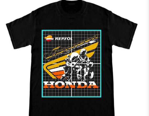 Černé triko - REPSOL motiv