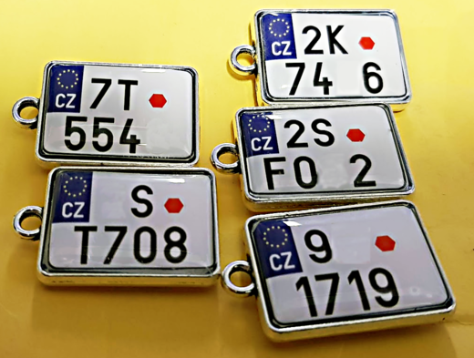 Přívěsek - registrační značka - moto/nákladní
