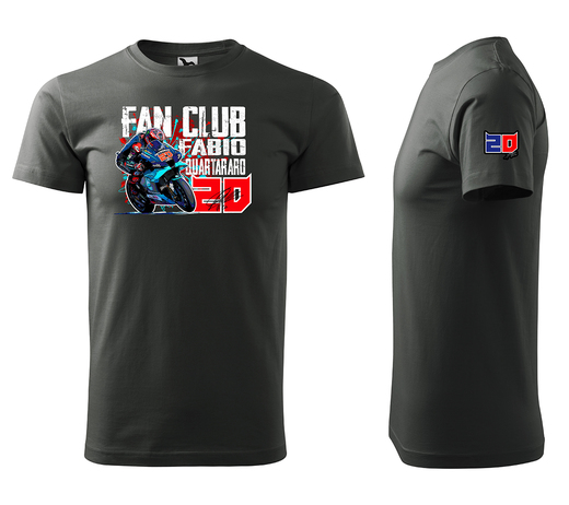 tričko Fabio - fanclub- antracit - dětské