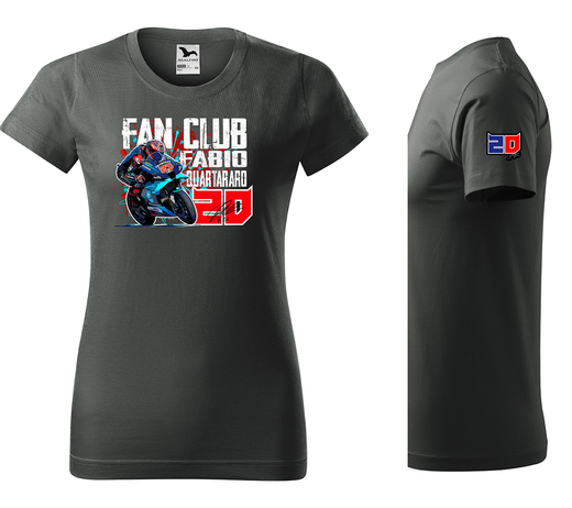 tričko Fabio - fanclub - tmavá břidlice - dámské