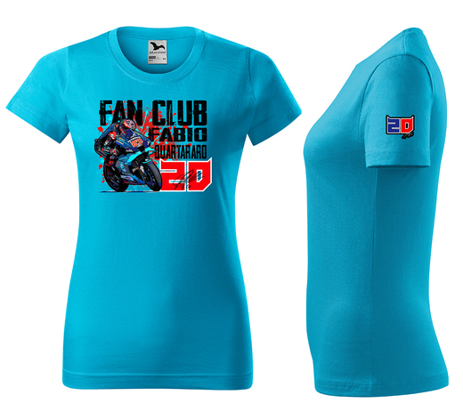 tričko Fabio - fanclub - tyrkys - dámské