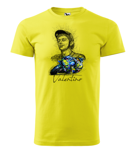 tričko VALENTINO2 - citronová žlutá