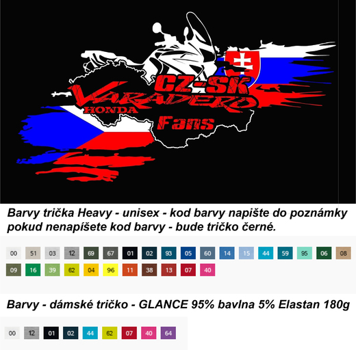 Klubové triko facebook CZ/SK varadero fans